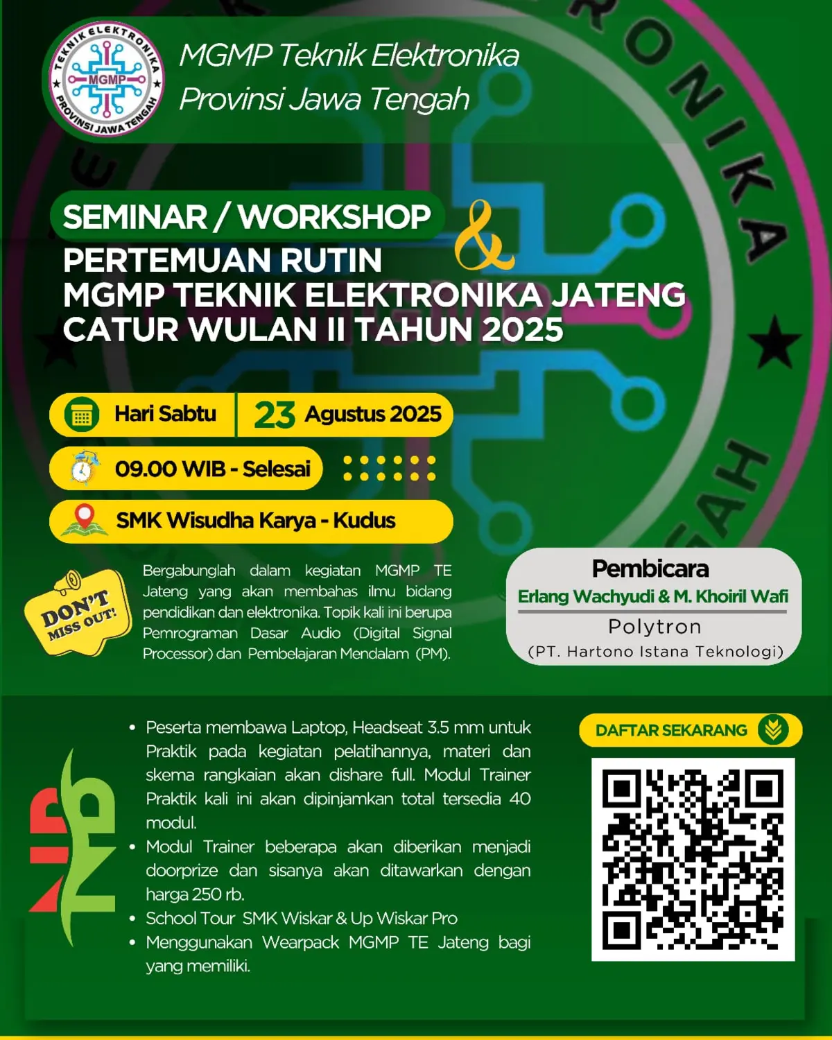Poster Seminar/Workshop Catur Wulan II