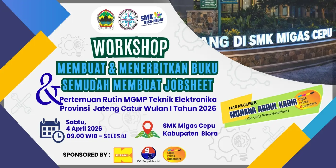 Poster Pertemuan Cawu I & Workshop Buku dan Jobsheet